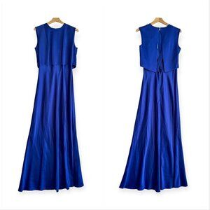 Hugo Boss Blue Dacosa GC Maxi Dress, Size 42 EU, Cobalt Blue, NWT